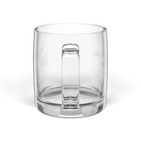 The Glam Cat engraved glass coffee mug