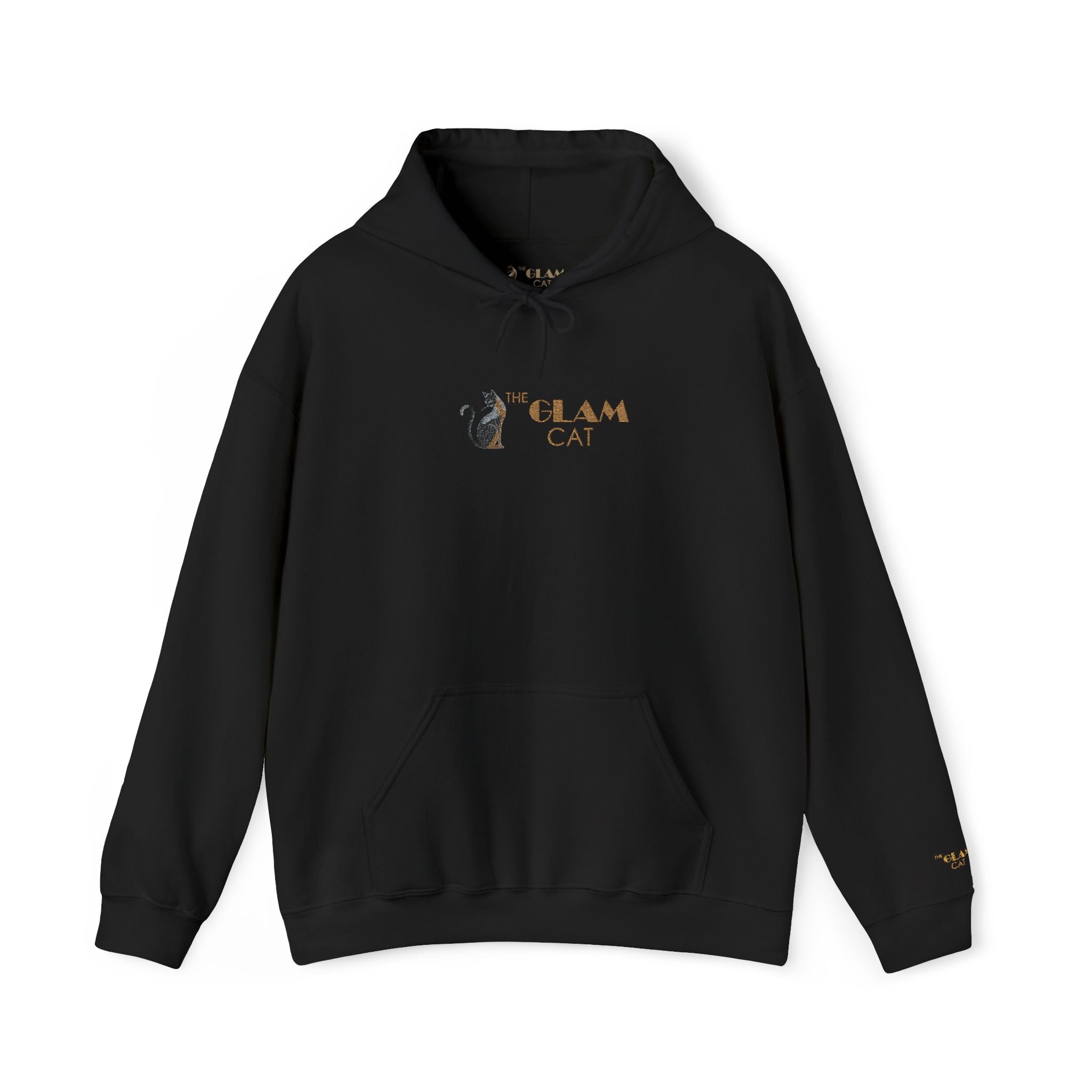 The Glam Cat Designer Embroidered Hoodie – Cozy Streetwear for Cat Lovers