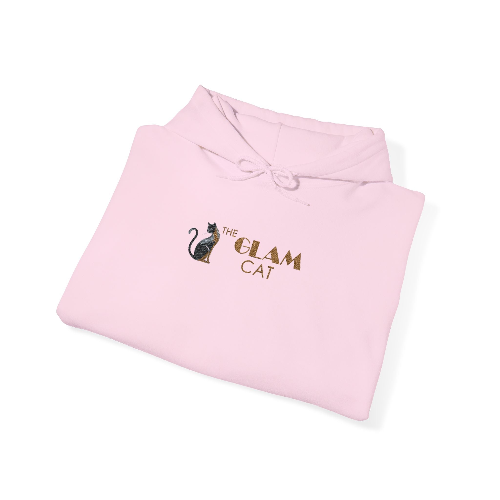 The Glam Cat Designer Embroidered Hoodie – Cozy Streetwear for Cat Lovers