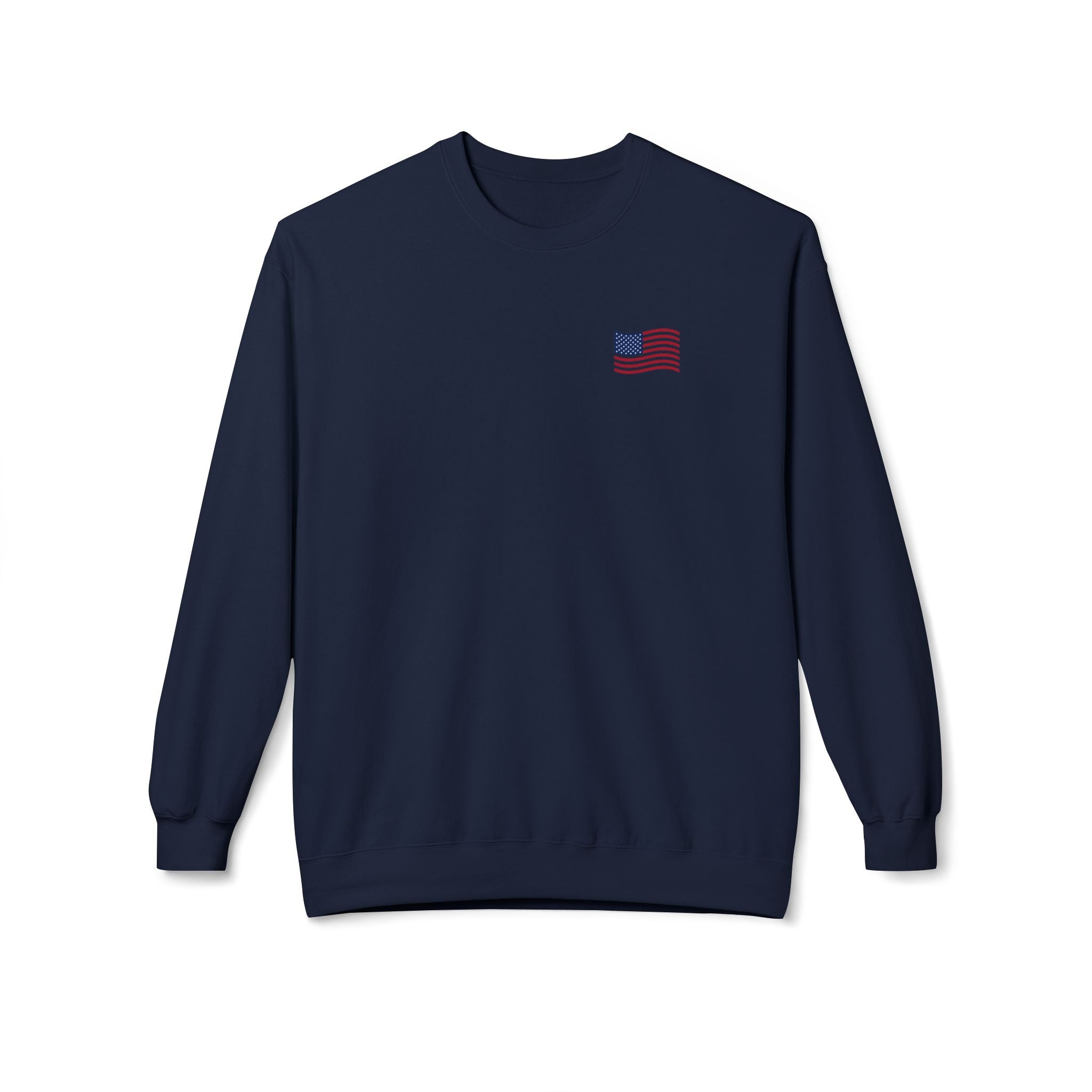 Classic Americana Flag Crewneck Sweatshirt