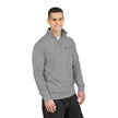 The Glam Cat Embroidered Unisex Quarter-Zip Fleece Pullover