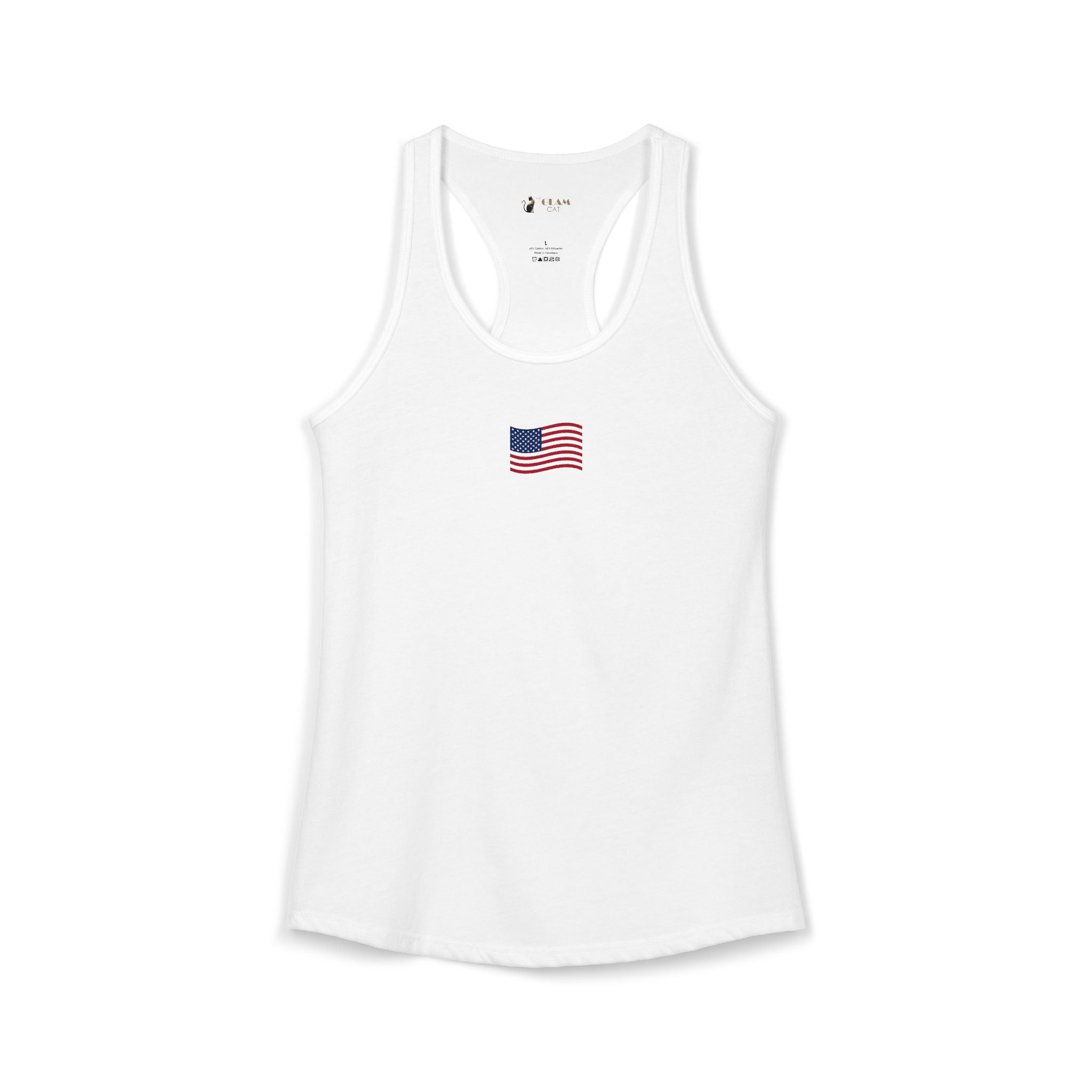 Coastal Americana Flag Women's Racerback Tank