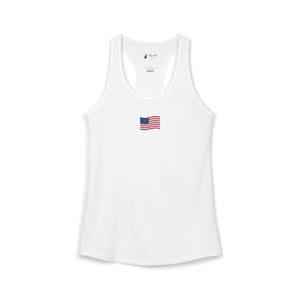 Coastal Americana Flag Women's Racerback Tank