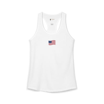 Coastal Americana Flag Women's Racerback Tank