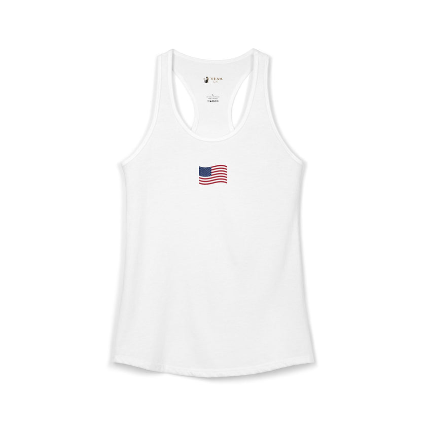 Coastal Americana Flag Women's Racerback Tank