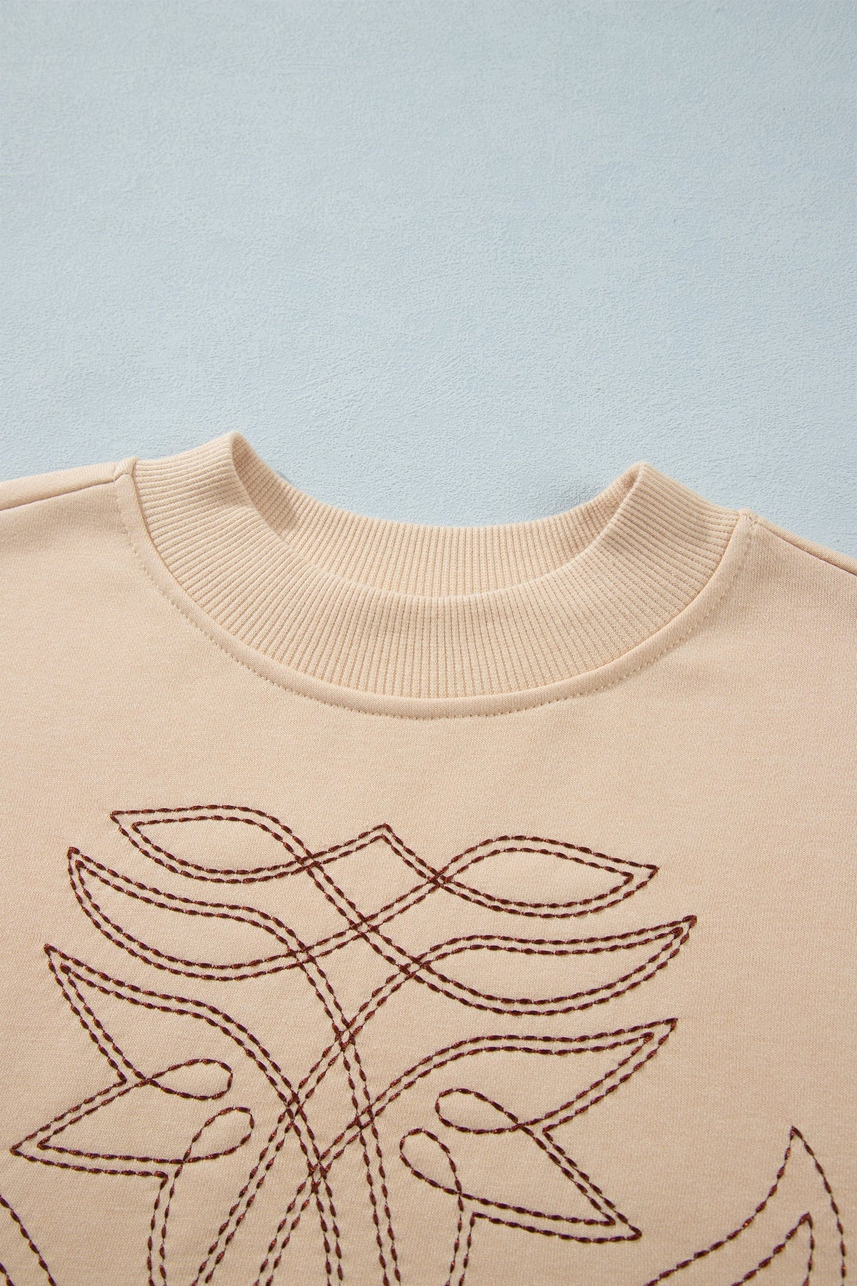 Western Embroidered Chic Sweatshirt — detail view 3