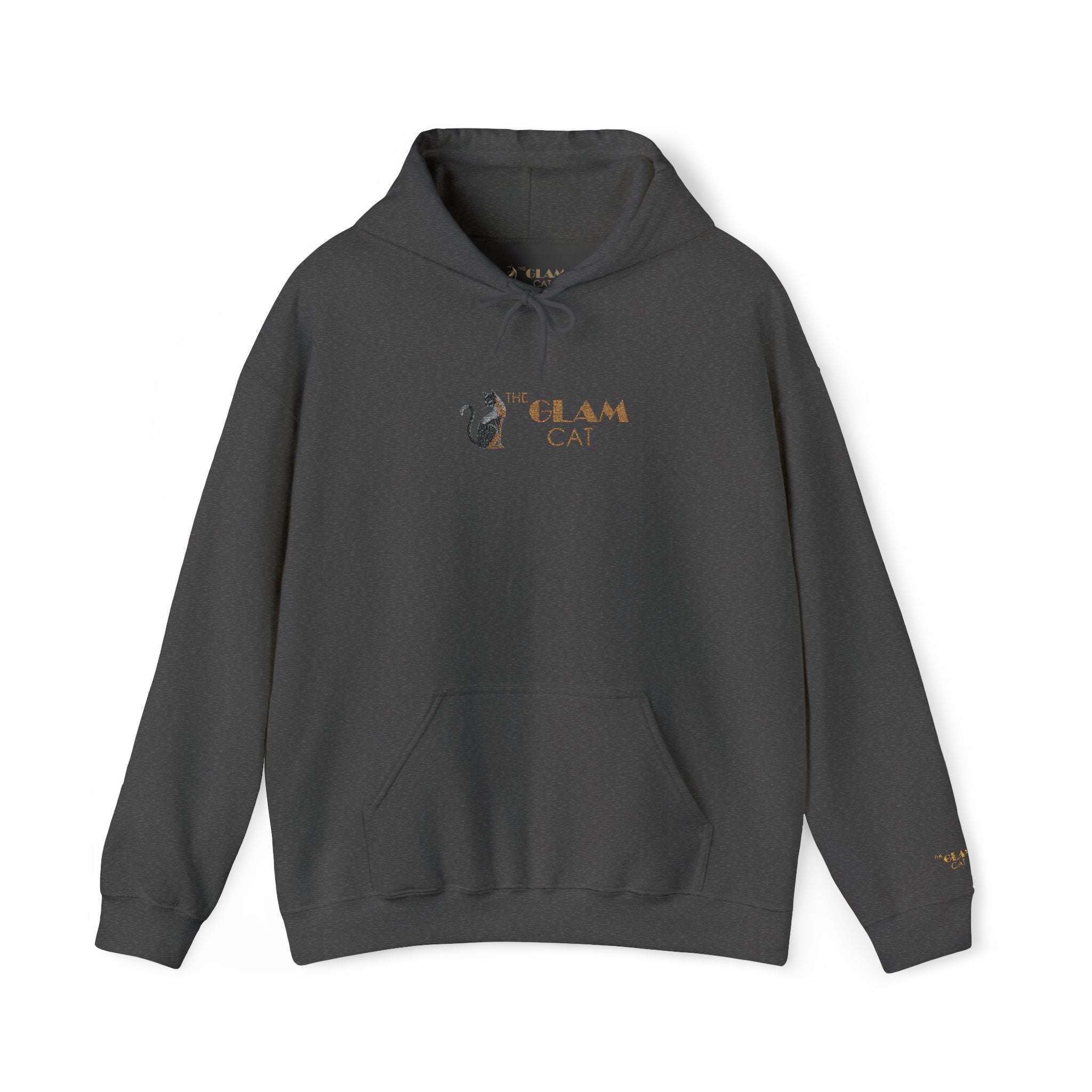 The Glam Cat Designer Embroidered Hoodie – Cozy Streetwear for Cat Lovers