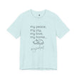 MySoulCat — “my peace, my joy, my love, my home... mysoulcat” Unisex Tee
