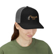 The Glam Cat Designer Embroidered Trucker Hat Snapback