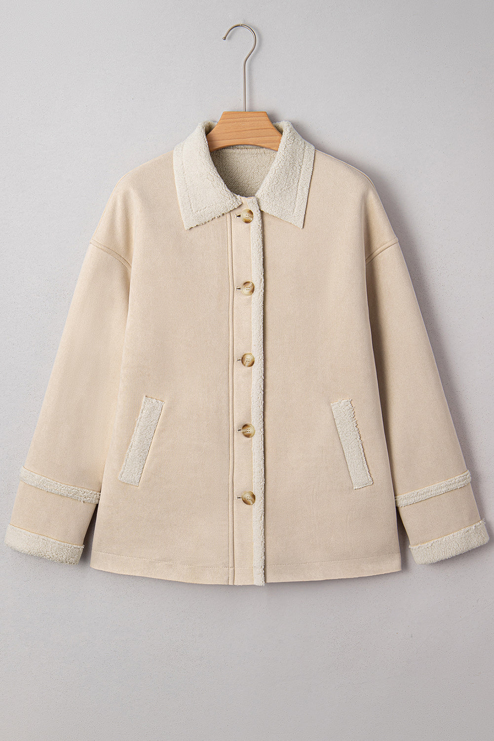 Luxurious Suede Sherpa Lined Jacket