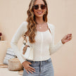 Playful Cutout Knitwear Sweater Top