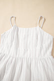 Stripe Spaghetti Strap Pocketed High Waist Maxi Dress