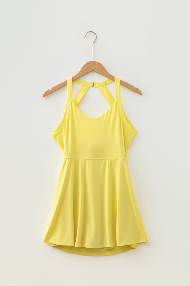 Daring Backless Active Mini Dress