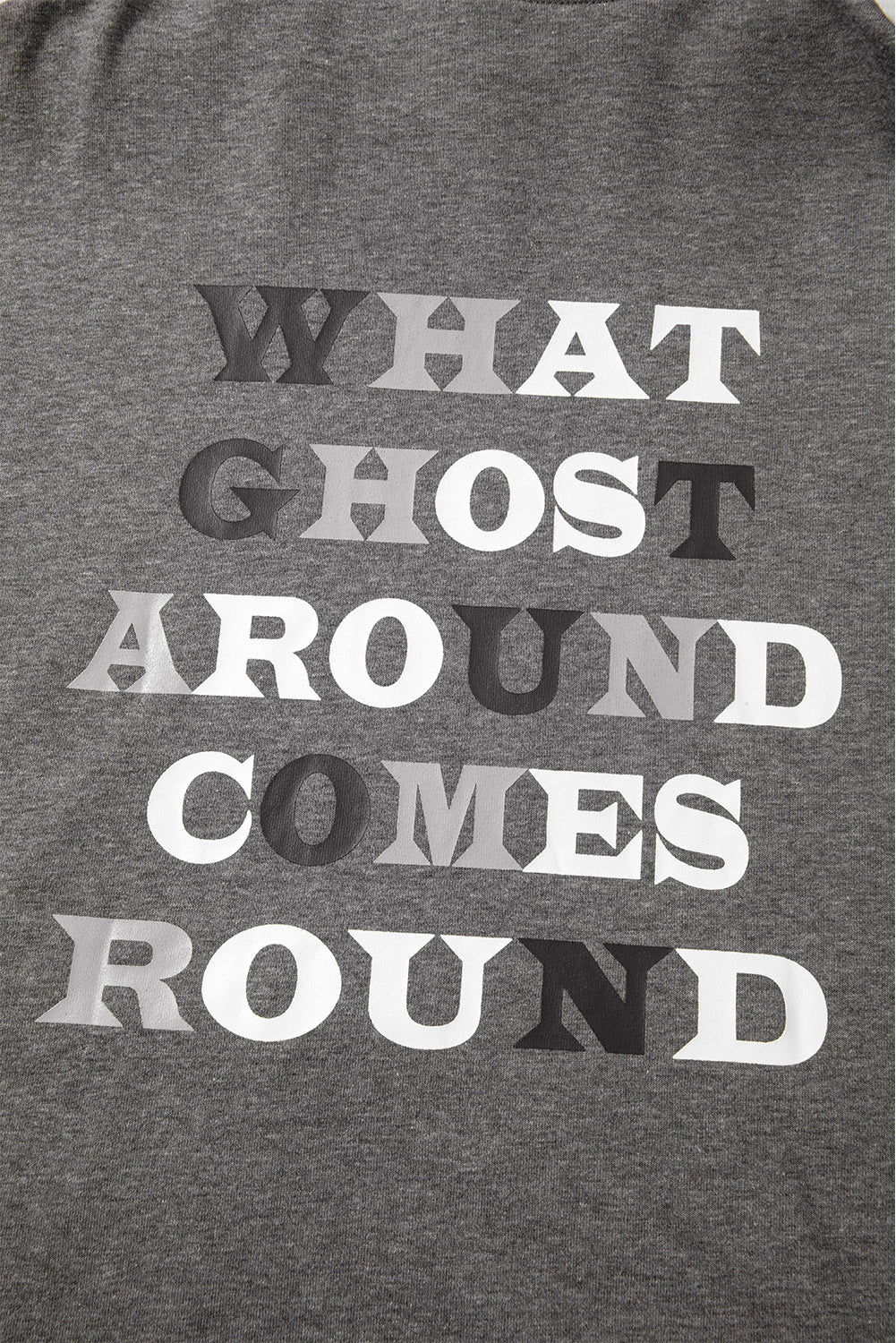 Halloween Ghost Graphic Print Hoodie — detail view 4