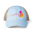 MySoulCat Washed Mesh-Back Cap — Sunset
