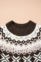 Holiday Geometric Fair Isle Raglan Sweater - additional product view