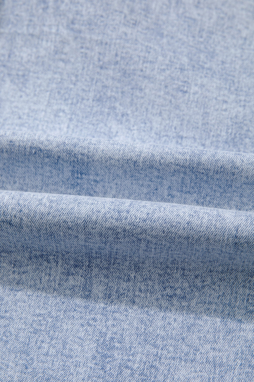 Chic Light Wash Elastic Waist Barrel Jeans