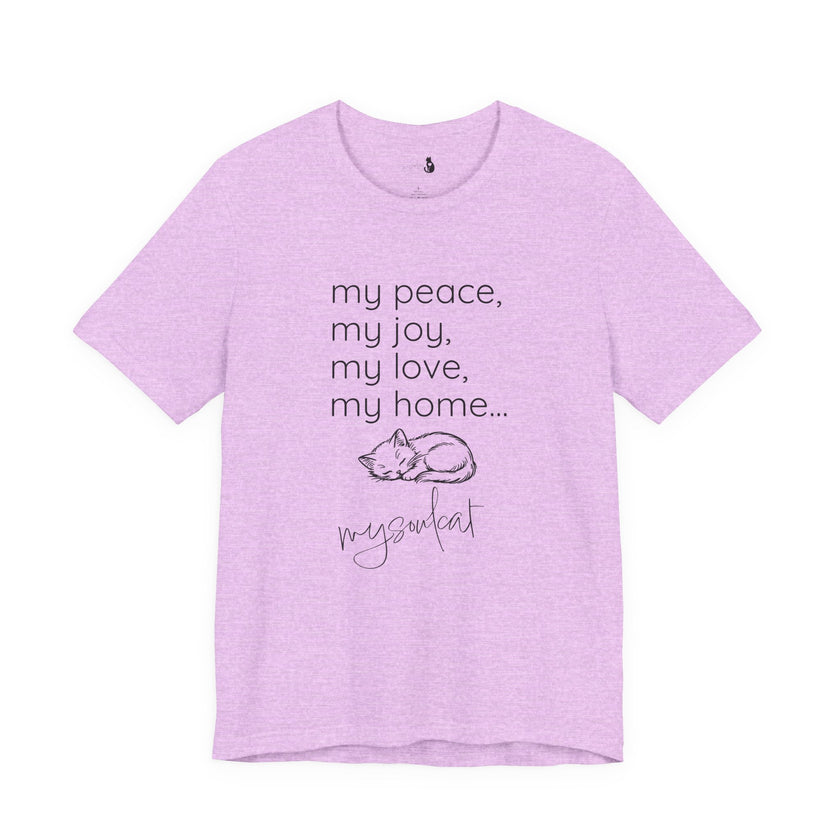 MySoulCat — “my peace, my joy, my love, my home... mysoulcat” Unisex Tee