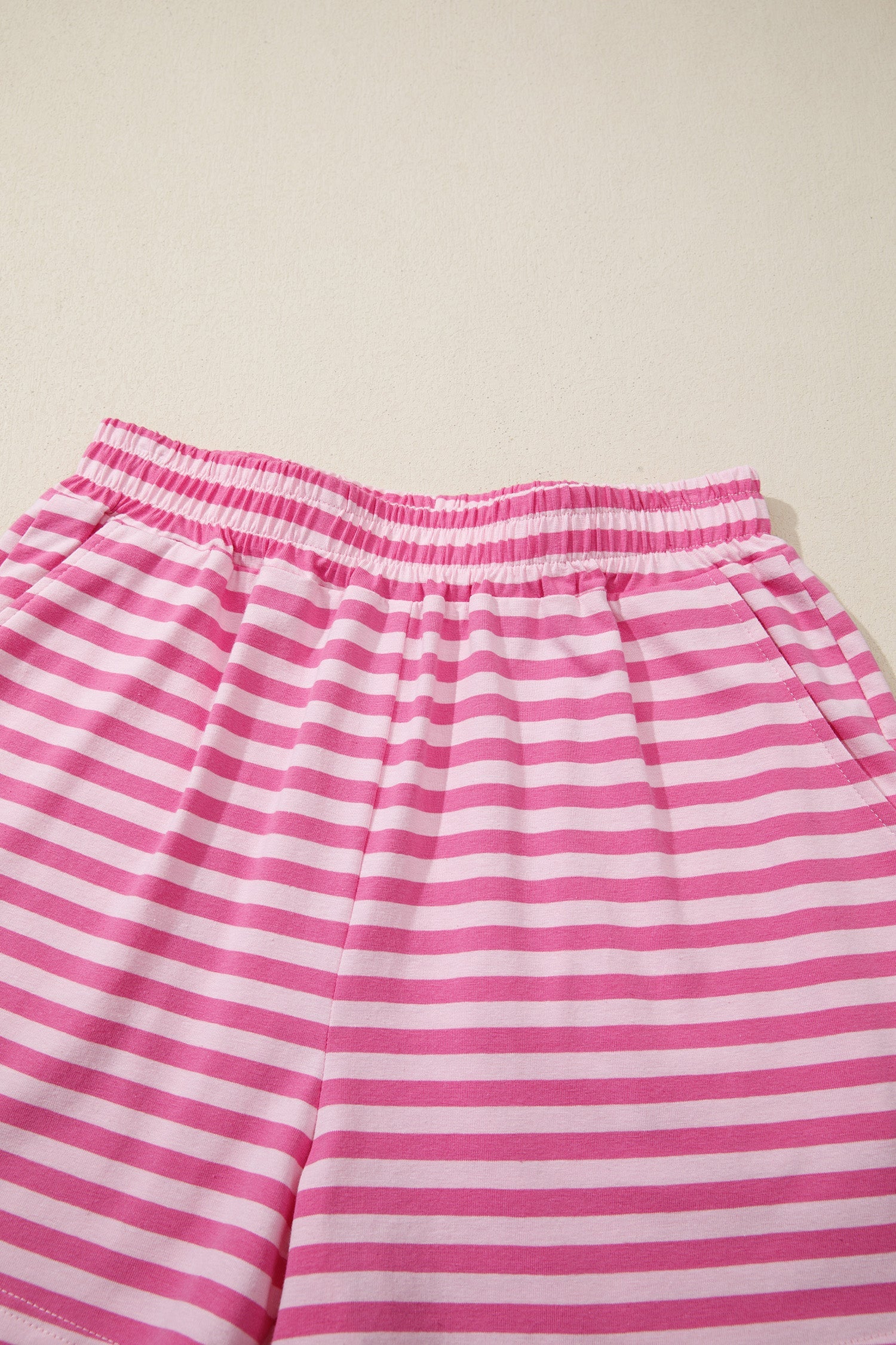 Effortless Striped Cap Sleeve Two-Piece Set