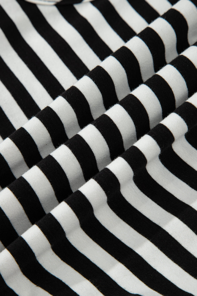 Stripe Scoop Neck Sleeveless Mini Dress