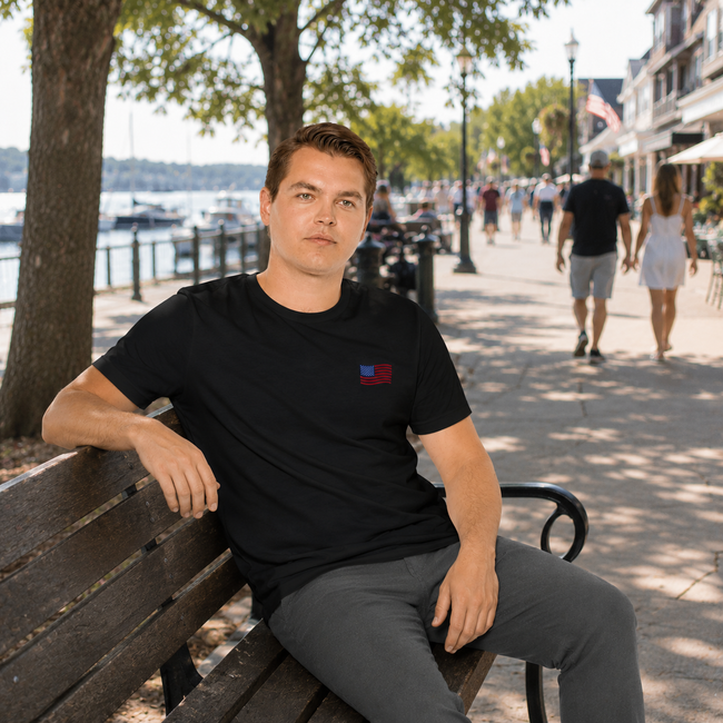 Coastal Americana Flag Unisex Tee