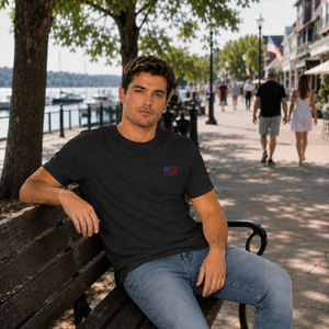 Coastal Americana Flag Unisex Tee