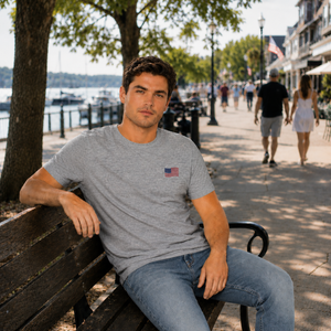 Coastal Americana Flag Unisex Tee