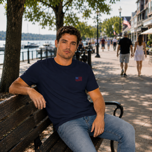 Coastal Americana Flag Unisex Tee