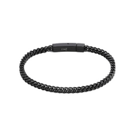Black Franco link bracelet in a small size
