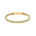 Gold Franco link bracelet in a small size