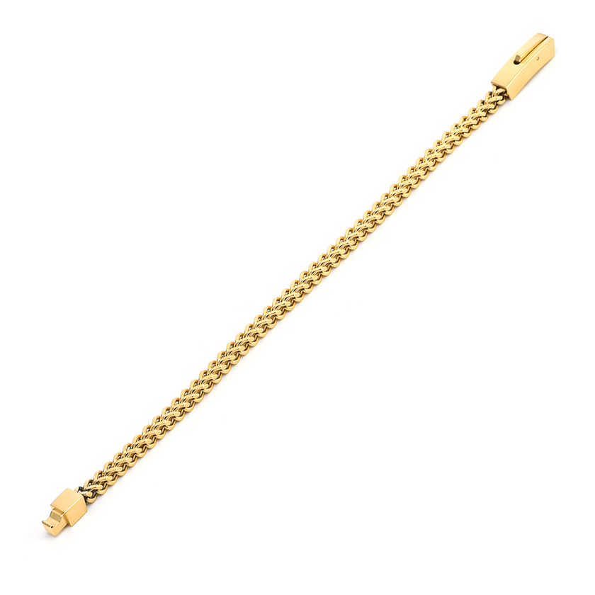 Elegant Gold Franco Link Bracelet