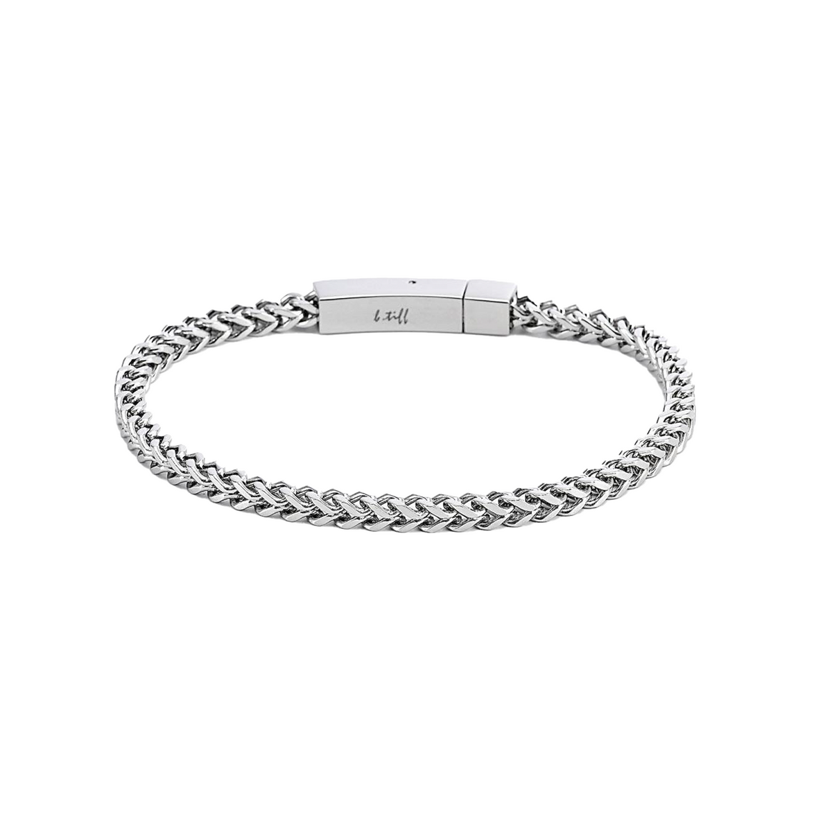 Stainless steel Franco link bracelet in a small size