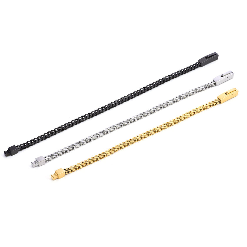 Sophisticated Stainless Franco Link Bracelet