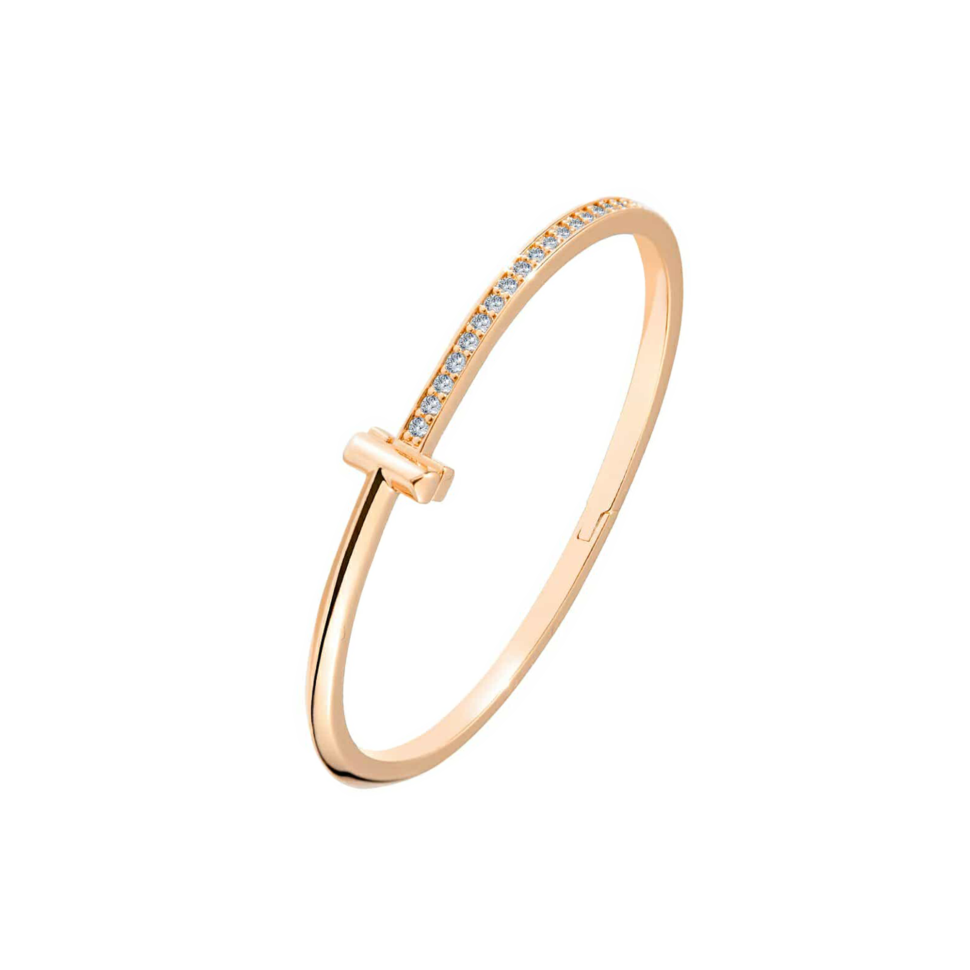 Elegant Rose Gold Unisson Bangle Bracelet