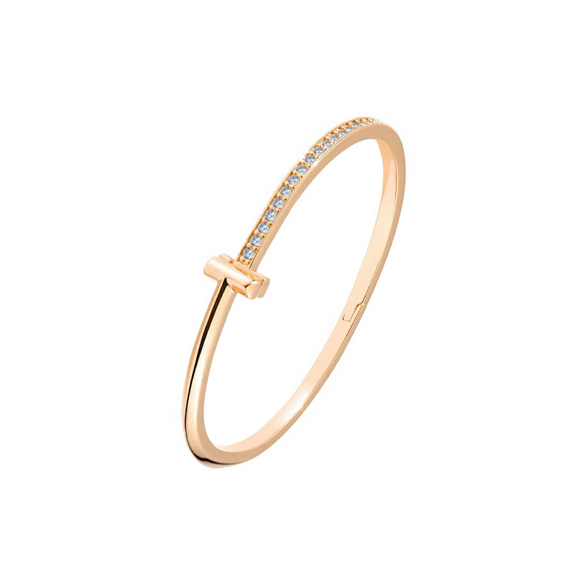 Elegant Rose Gold Unisson Bangle Bracelet