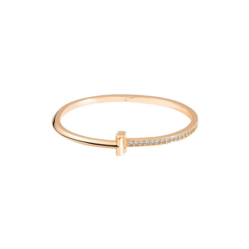 Elegant Rose Gold Unisson Bangle Bracelet