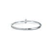 Sleek Silver Unisson Bangle Bracelet