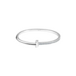 Sleek Silver Unisson Bangle Bracelet