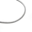 Stunning 4mm Heart Tennis Necklace