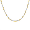 Timeless 3mm Gold Tennis Necklace
