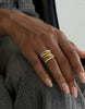 Sculptural Golden Hour Ring