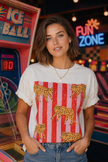 Cheetah Stripe Retro Tee