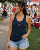 Coastal Americana Flag Women's Racerback Tank