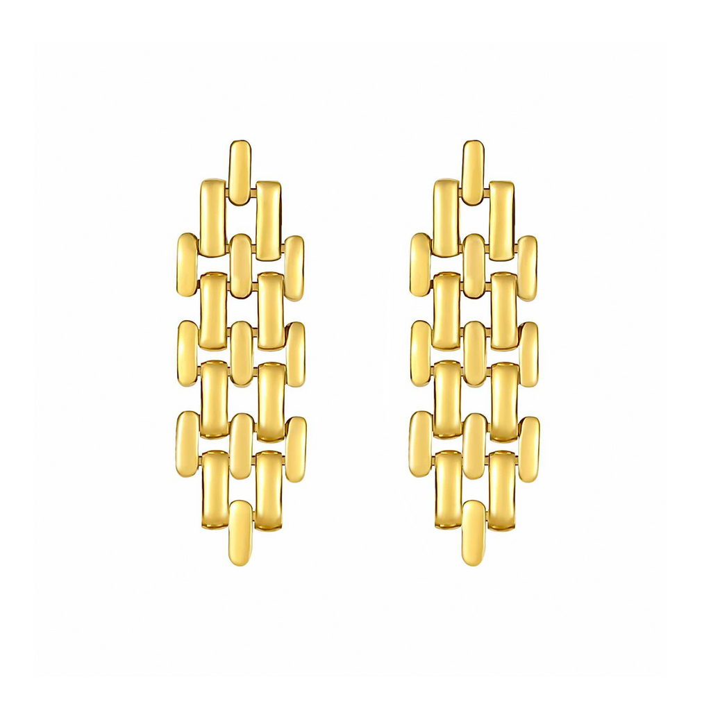 Gold Ripple earrings