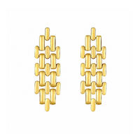 Gold Ripple earrings