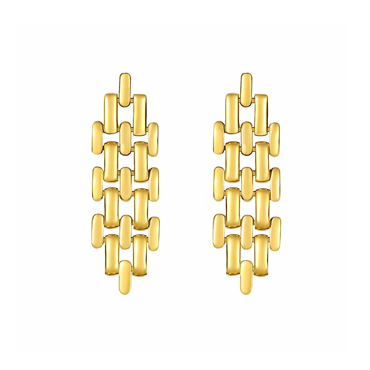 Gold Ripple earrings