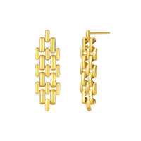 Gold Ripple earrings