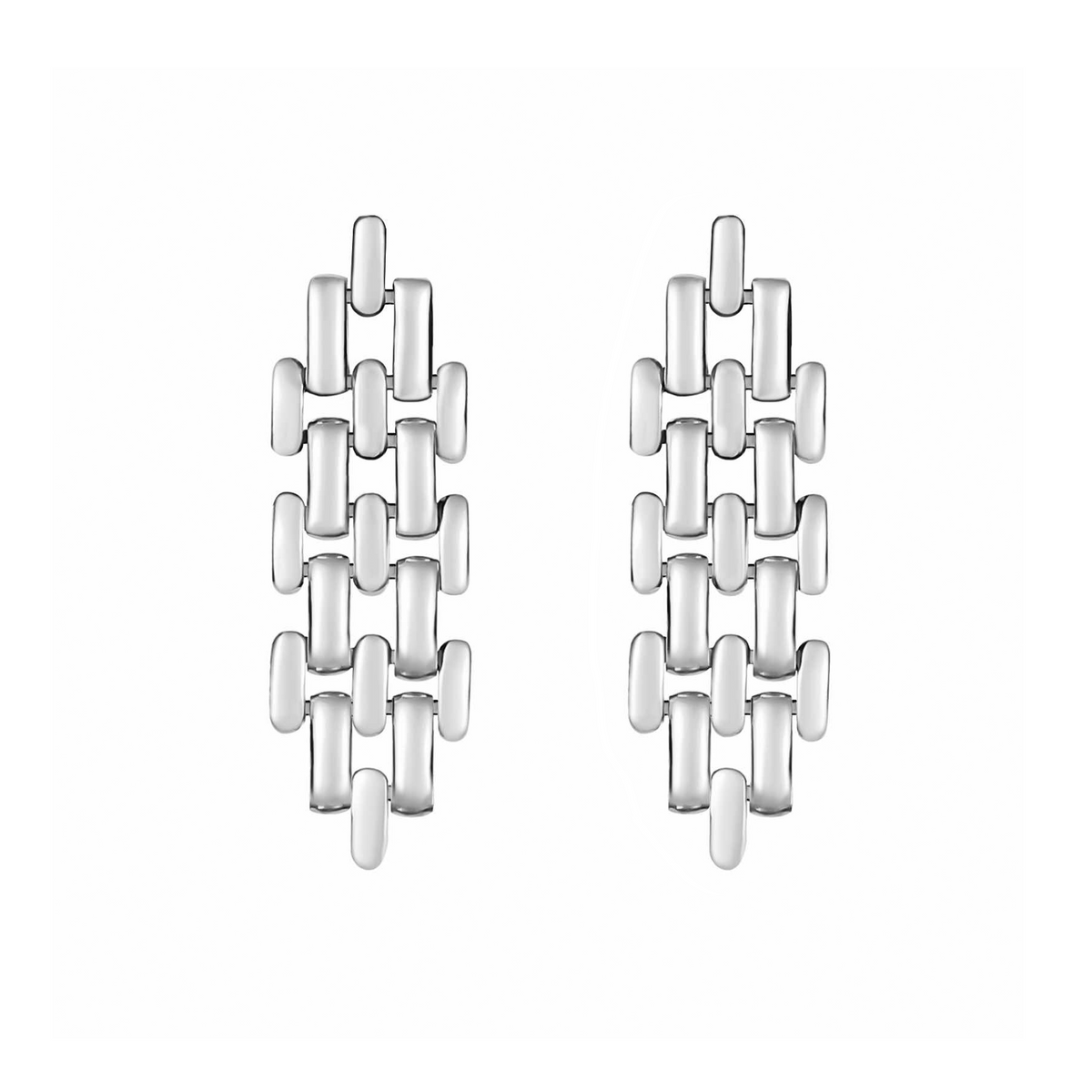 Silver-tone Ripple earrings