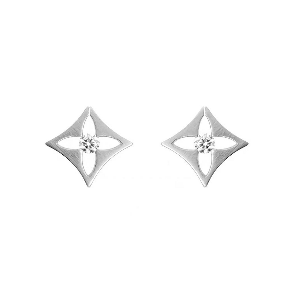 Stainless steel Floro earrings