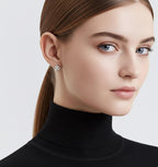 Stainless steel Floro earrings